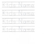Customizable Printable Letter Pages Name Tracing Worksheets Tracing