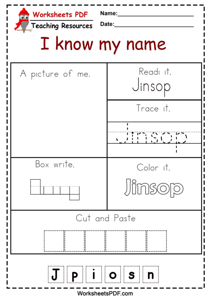 Printable Worksheets Name Tracing Worksheets