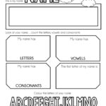 My Name Activity Worksheet Writing Lessons Letter Recognition