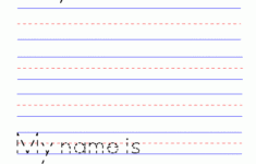 My Name Is Blank Name Worksheet Name Tracing Worksheets
