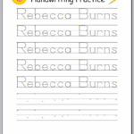 Name Handwriting Worksheets You Can Customize And Edit Preschool Name
