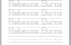 Name Handwriting Worksheets You Can Customize And Edit Preschool Name