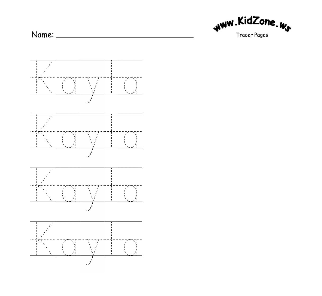 free name tracing worksheets for preschool pdf free download