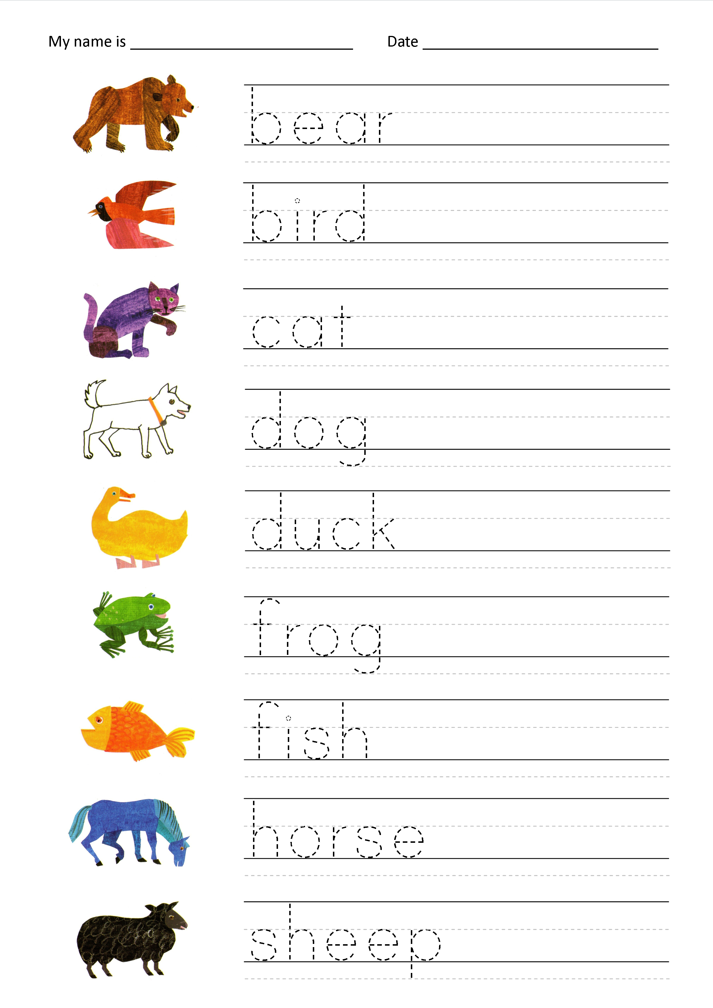 Pin By Jaclyn C On Kindy Name Tracing Worksheets Worksheets For Kids 