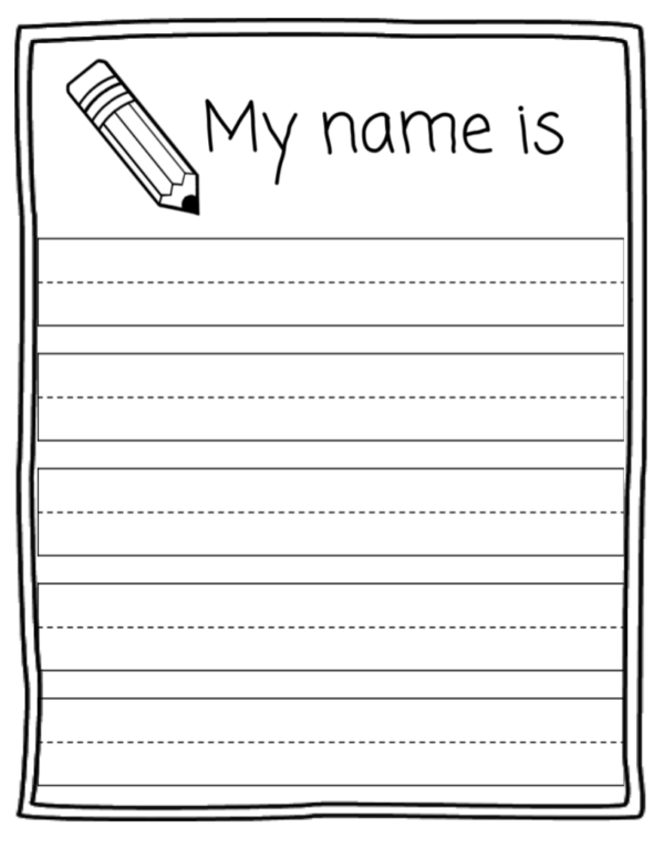Name Tracing Worksheets Colored Lines