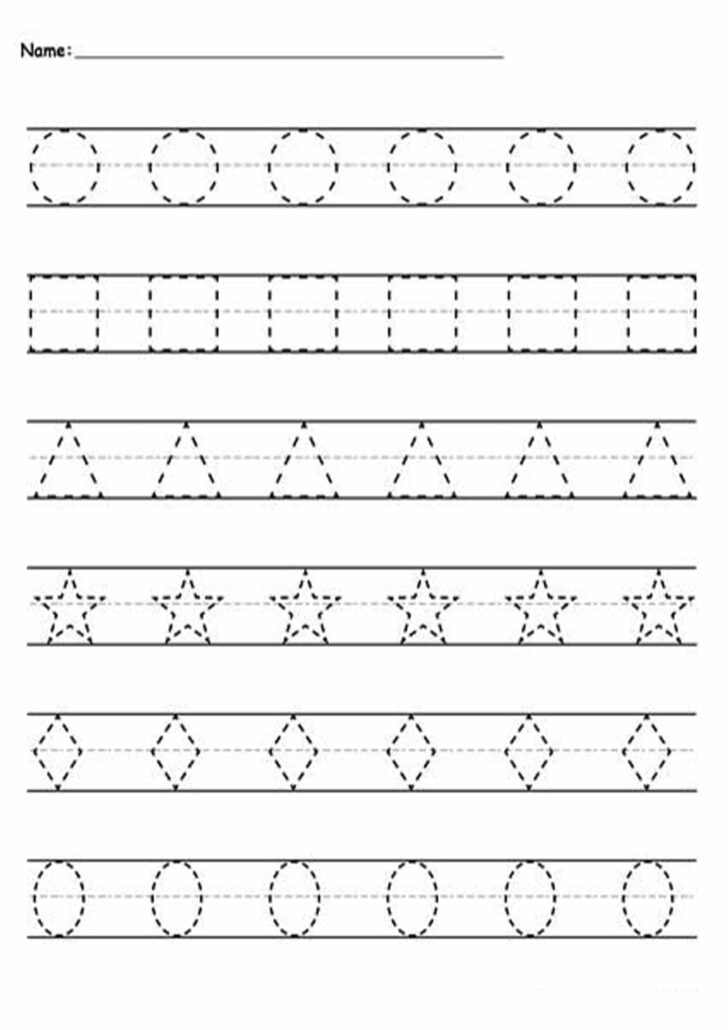 Tracing Name Worksheets With Lines