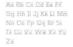 Tracing Letters With Directional Arrows Font TracingLettersWorksheets